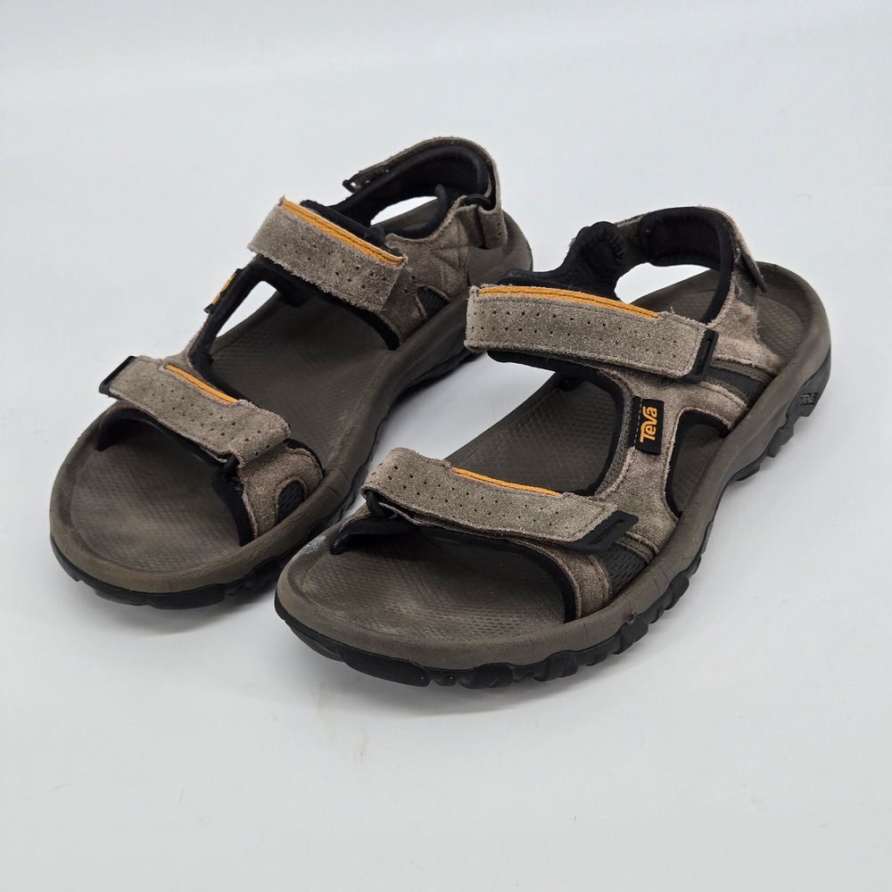Teva Katavi 2 Suede Leather Hiking Trail Walking Sandals Mens Size 10 Walnut